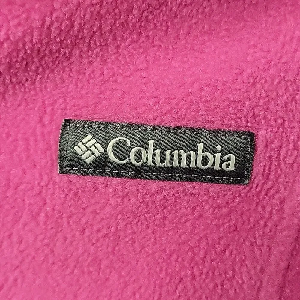 Columbia Benton Springs Full Zip Pink Fleece Jacket Womens Size Medium - Picture 4 of 10